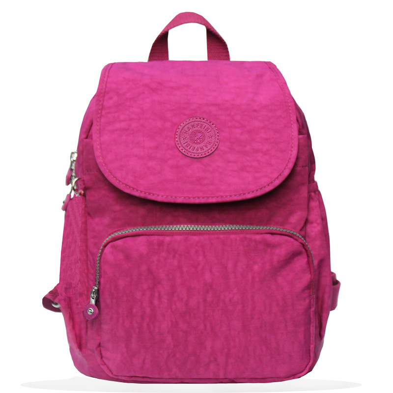 尼龙牛津布女双肩包韩版百搭学院风书包休闲防水妈妈包帆布小背包