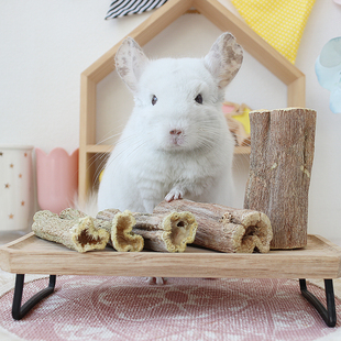 龙猫豚鼠兔子木瓜墩磨牙棒野生烘干树桩大号磨牙利器小宠解闷玩具