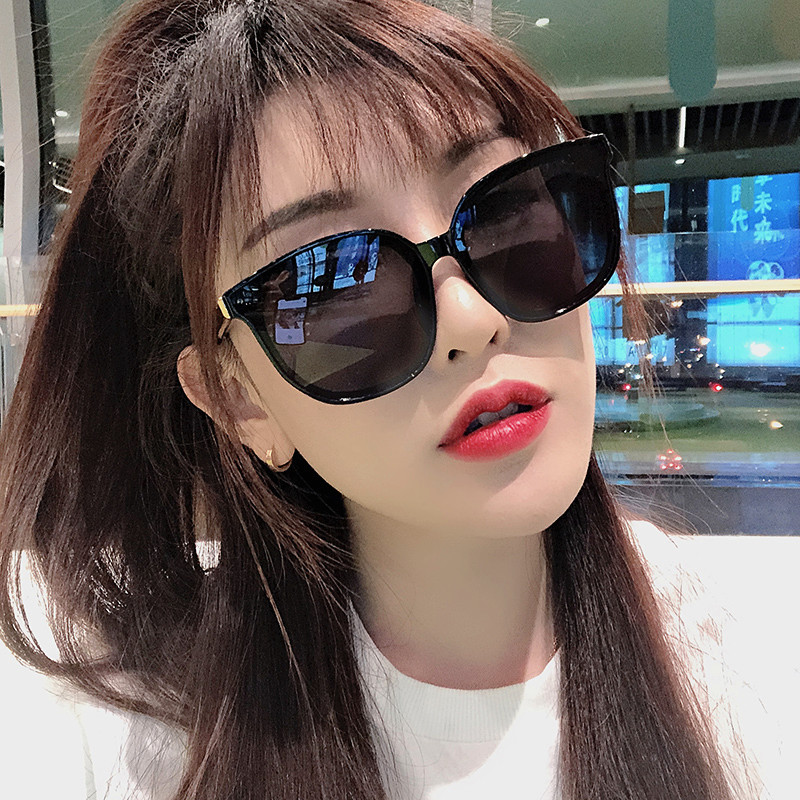 墨镜女夏新款抖音网红男士开车眼镜GM太阳镜圆脸大脸显瘦眼睛