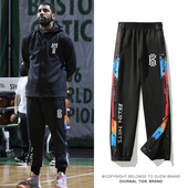 篮球训练运动长裤 美式 男 全开扣可秒脱篮网欧文出场扣裤 排扣裤