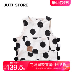 STORE童装 JUZI 帆布中古风格 上装 马甲中性男童女童1014412