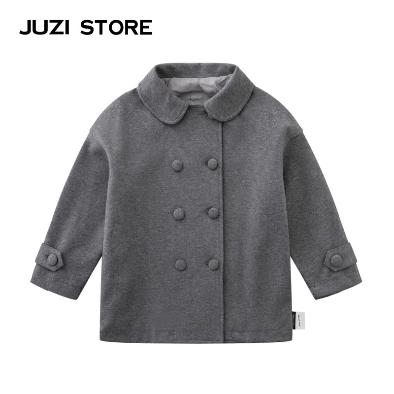 JUZI STORE童装大衣罗马布学院风上装风衣外套中性男女童1133403,童装/婴儿装/亲子装,风衣,淘宝优惠券,粉丝福利购,淘宝优惠卷
