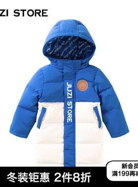 JUZI STORE童装加厚羽绒滑雪服上装长款外套中性男童女童1041403