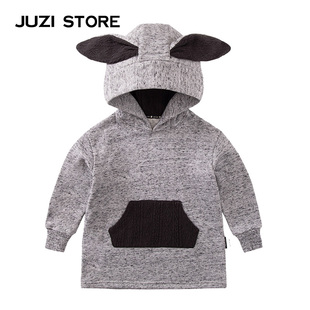 JUZI STORE童装松针毛圈兔子造型长袖连衣裙女童1836540