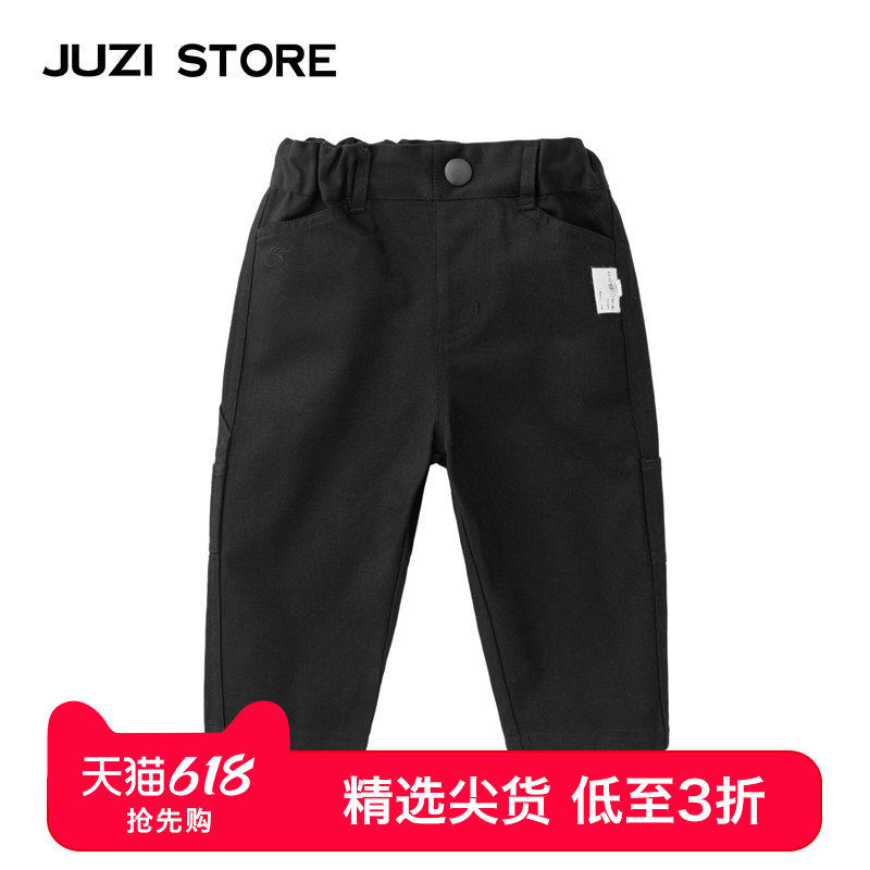 JUZI STORE童装休闲裤梭织斜纹口袋装饰下装长裤男女童11