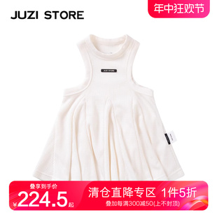 STORE童装 JUZI 公主裙华夫格大摆背心连衣裙女童1026523