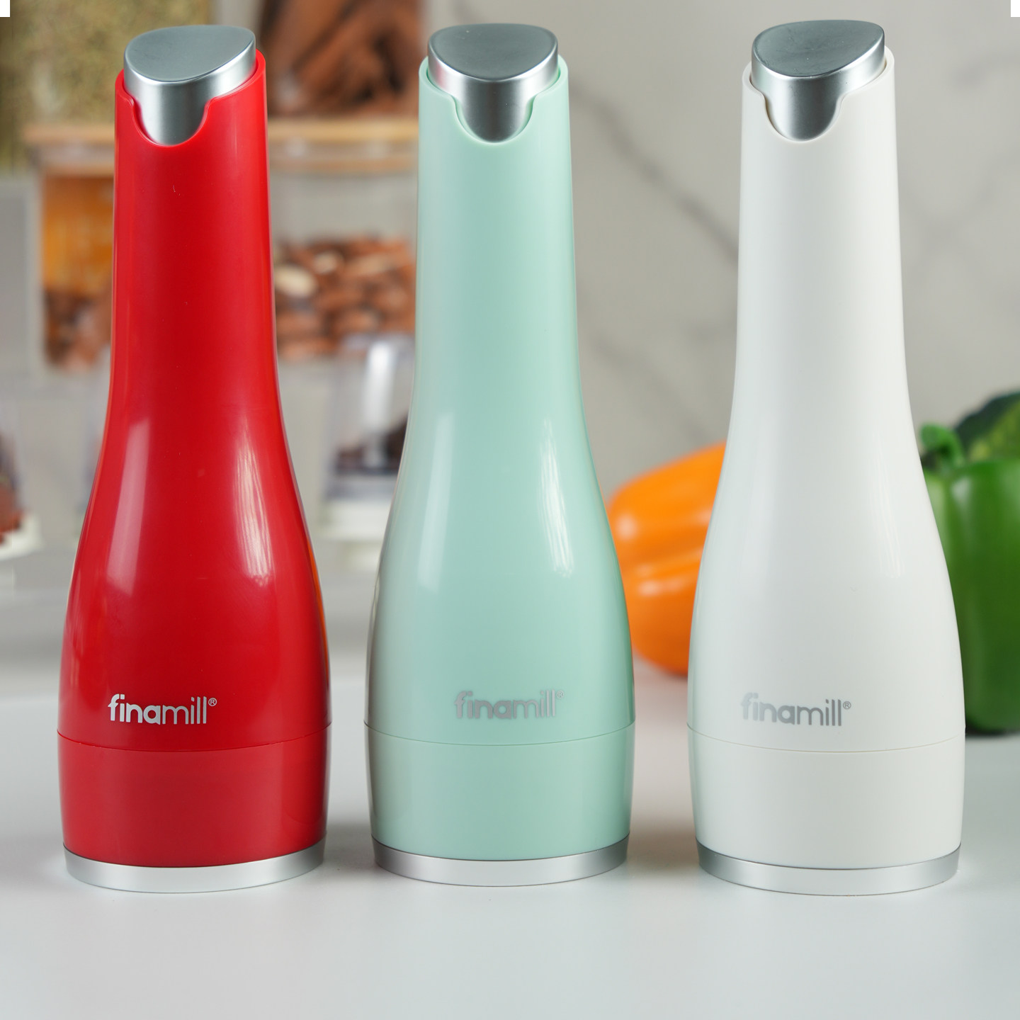 新品小蛮腰系列finamill电动研磨器家用胡椒粗盐研磨瓶香料调料罐,厨房/烹饪用具,调味瓶罐/调料研磨器,淘宝优惠券,粉丝福利购,淘宝优惠卷