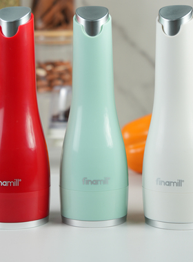 新品小蛮腰系列finamill电动研磨器家用胡椒粗盐研磨瓶香料调料罐