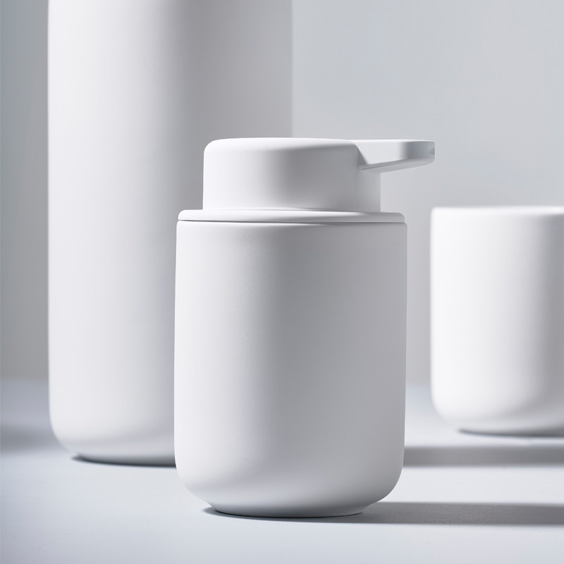 丹麦进口ZONE北欧简约皂液瓶家用陶瓷洗手液罐台面卫浴乳液器瓶,家装主材,皂液器,淘宝优惠券,粉丝福利购,淘宝优惠卷