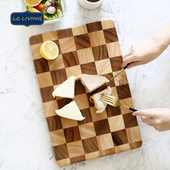 泰国lcliving相思木砧板实木棋盘格切菜板水果辅食案板防霉菜板