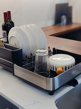 英国Joseph厨房沥水架可伸缩滤水碗盘架排水餐具架碗架碗碟架高端