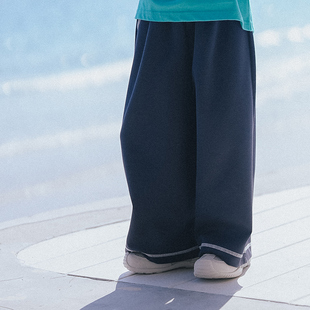 PISELLI史豌豆童装女童2026新款春季宽松直筒裤中大童洋气休闲裤