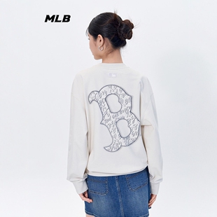 MLB美职棒卫衣男女款秋款运动时尚休闲圆领套头长袖上衣3AMTB1154