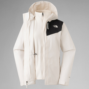 TheNorthFace北面三合一冲锋衣女抓绒内胆户外防水防风外套8HM6