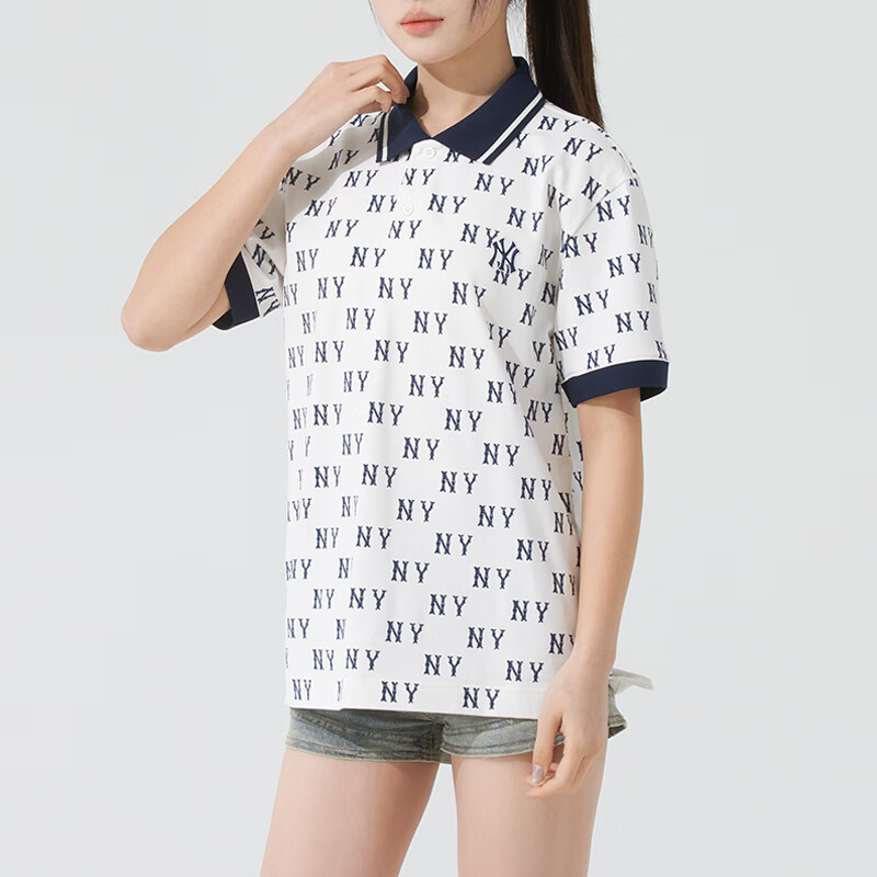 美职棒男女户外NY老花短袖POLO衫图片