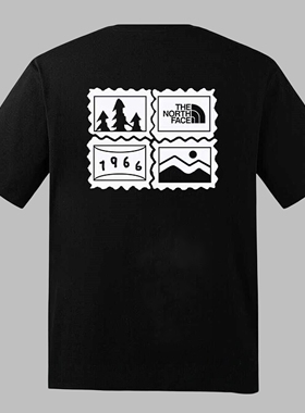 TheNorthFace北面26春夏新款女户外透气印花纯棉圆领短袖T恤8JSN