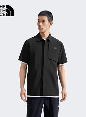 TheNorthFace北面Elite男春夏户外透气凉感速干休闲短袖衬衫8BYP