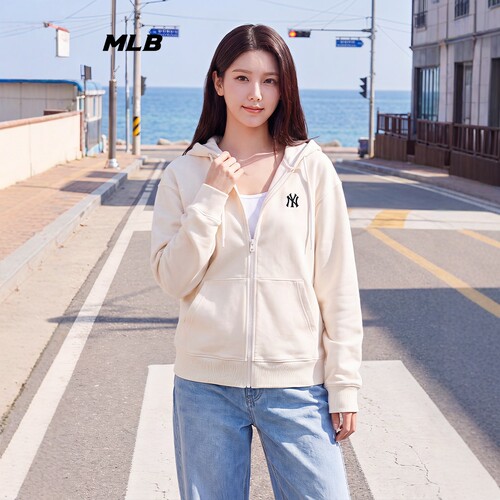 MLB小标纯色连帽夹克3ATRB0164