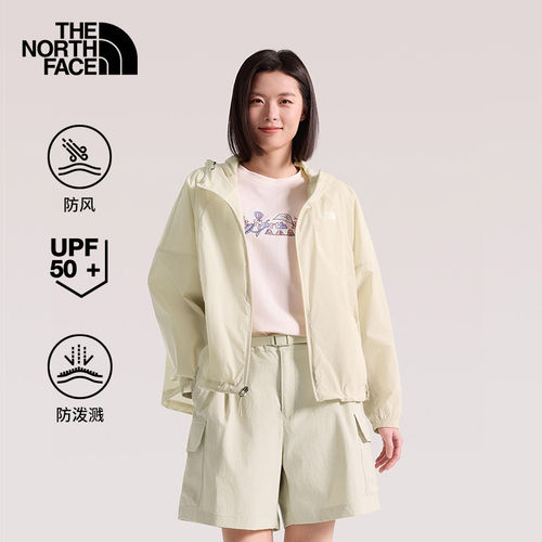 北面女士户外防紫外线皮肤衣