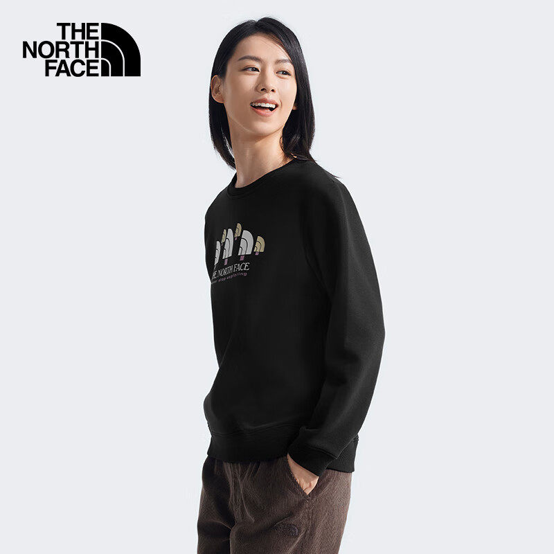 TheNorthFace秋冬款北面女士户外抓绒保暖长袖套头圆领卫衣8AT1