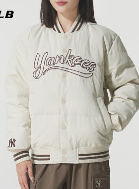 MLB羽绒服字母刺绣休闲棉羽外套