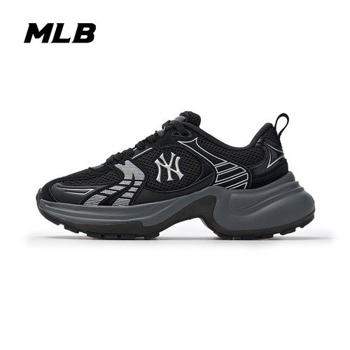 MLB情侣老爹鞋网面厚底休闲鞋
