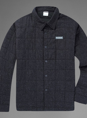 Columbia哥伦比亚夹棉外套男24秋冬衬衫耐磨舒适休闲翻领AE4571