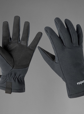 Columbia哥伦比亚手套男25户外拒水干爽可触屏骑行软壳手套CM0690