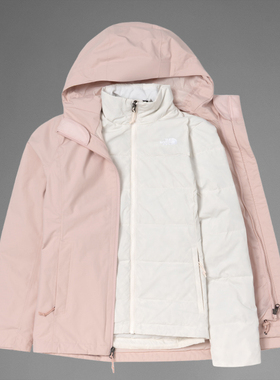 TheNorthFace北面冲锋衣女羽绒三合一冲锋衣鹅绒防水保暖外套8GK6