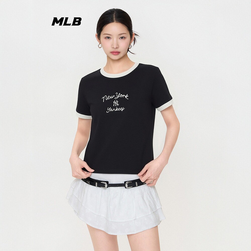 MLB女复古圆领短袖T恤3FTSV0163图片