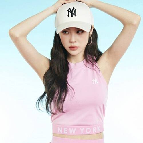MLB女印花修身无袖T恤3FTK08023