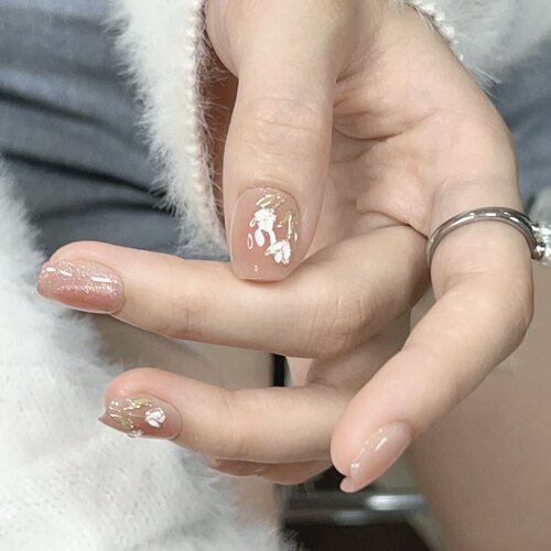 【A牡丹仙子】10片手工定制腮红猫眼手绘花卉高级感纯手工穿戴甲
