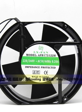 全新LX-FAN轴流风机 AFB175122H 17251 220V电焊机电柜散热风扇