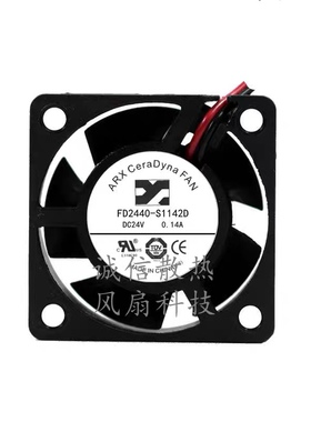 全新ARX 4020 FD2440-S1142D 24V 0.14A 4CM 2线 变频器散热风扇