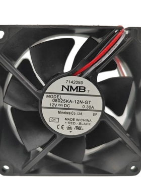 08025KA-12N-GT风扇 8025 12V 3110KL-04W-B59 0.30A三线防水风机