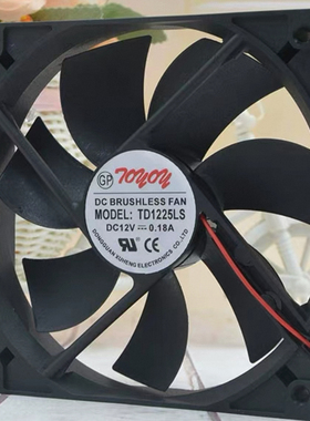 TONON TD1225LS 12025 12V0.18A 12CM宠物恒温箱 冰箱 暖风机风扇