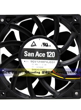 原装Sanyo/三洋 9GV1248P4J031/041 48V 12CM 四线大风量散热风扇