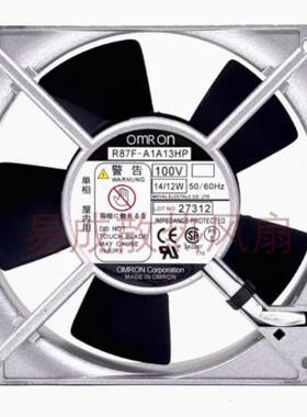全新OMR ON R87F-A1A13HP 100V 14/12W轴流风机12CM散热风扇