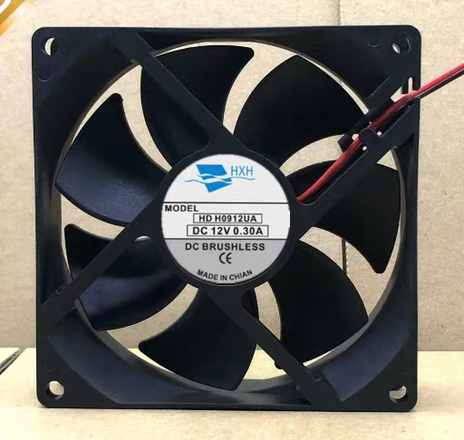 HXH HDH0912UA DC12V 0.30A 2线 9025 9CM/厘米 静音散热器风扇
