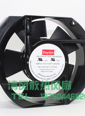 全新DAYTONA 239C FFM AC AXIAL FAN 4WT43A  220V 机柜轴流风机
