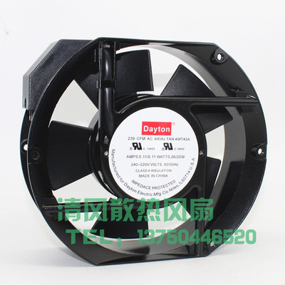 全新DAYTONA 239C FFM AC AXIAL FAN 4WT43A  220V 机柜轴流风机