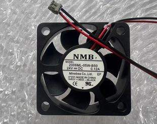B50 05W 24V 0.12A 5015散热风扇设备变频器 全新NMB 5cm 2024ML