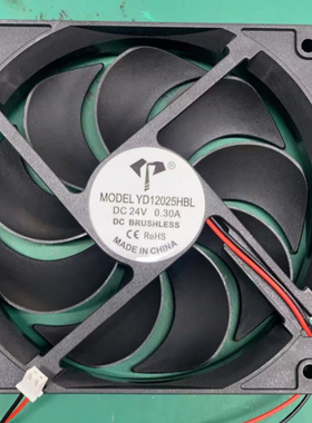 YD12025HBL DC12V /24V 0.3A 12CM 电焊机变频器电源机箱散热风扇