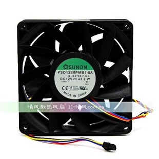 PSD12E0PMB1 建准 散热风扇 43.2W 14CM大风量14038 12V SUNON