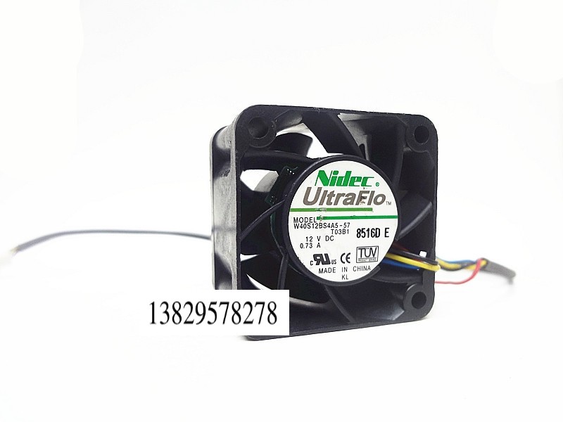 Nidec W40S12BS4A5-57 4028 4cm 12V 0.73A 4厘米 1U服务器风扇