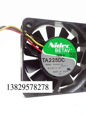 Nidec 6015 TA225DC R33965-58 CIS1F 12V 0.16A 6CM CPU机箱风扇