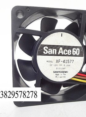 三洋 XF-41578 6020 6CM 12V 0.26A 6厘米 4线服务器机箱散热风扇