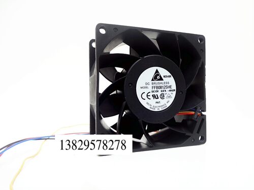 12V 0.87A 8厘米 8038 4线 温控 服务器散热风扇 FFB0812SHE