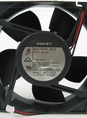 德国 papst 12038 24V 电焊机 MULTIFAN 4314 9w  12CM 散热风扇