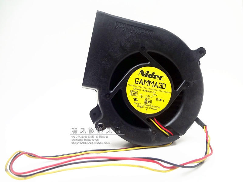 NIDEC GAMMA30 A34930-57 12V 1.40A 9CM厘米 9733 3线 涡轮 风扇